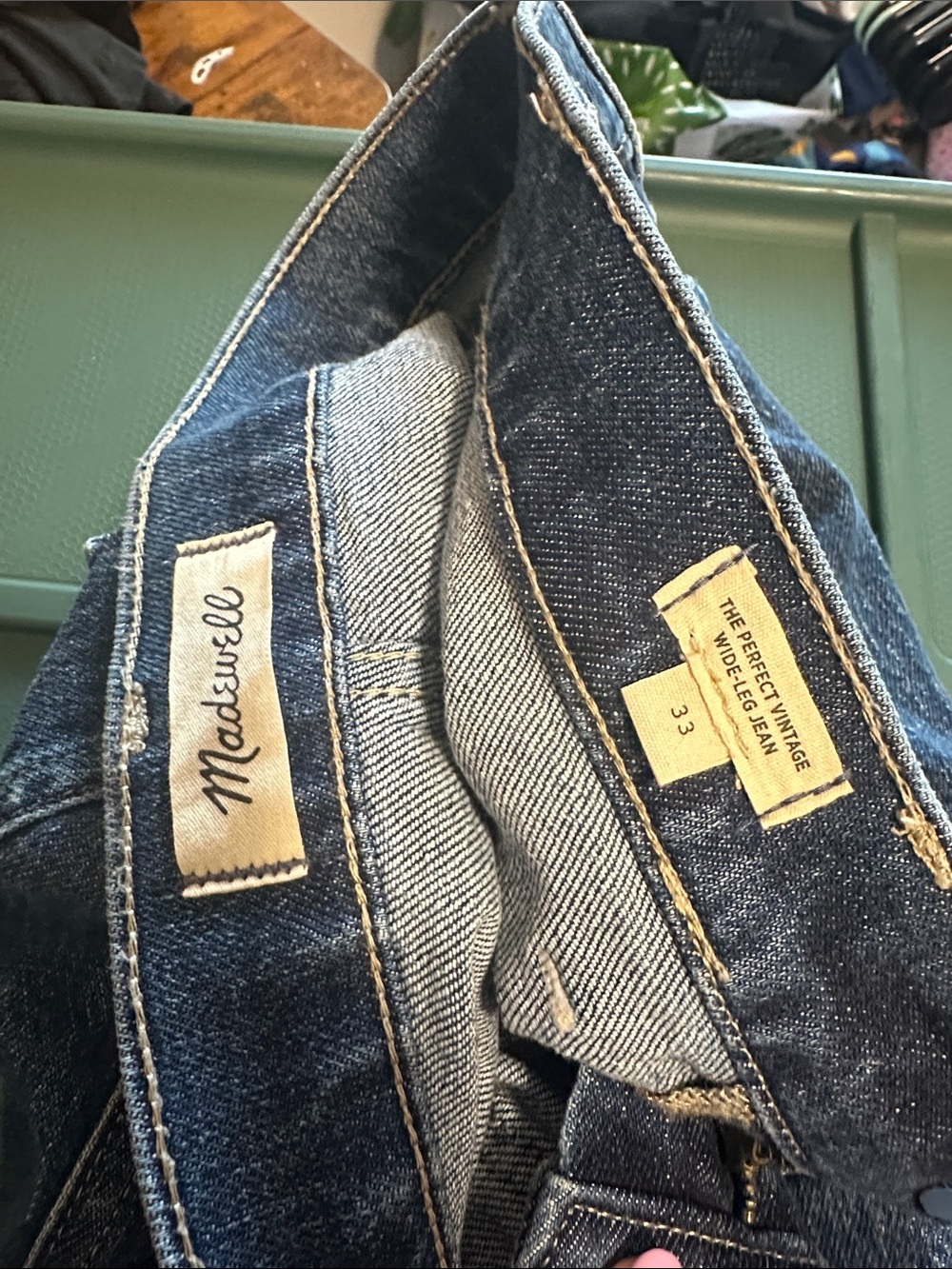 Madewell The Perfect Vintage Wide-Leg Jean Keller Wash Pocket Edition NJ251 33 - Picture 3 of 11